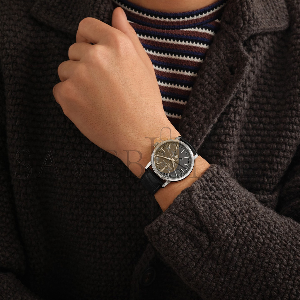 vacheron Co*sta*t*n traditionnelle complete calendar 41 mm white gold watch 4010t/000g-b740